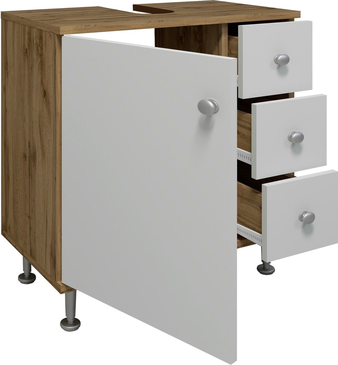 Mobile da bagno in legno sotto lavabo (lavabo non incluso)