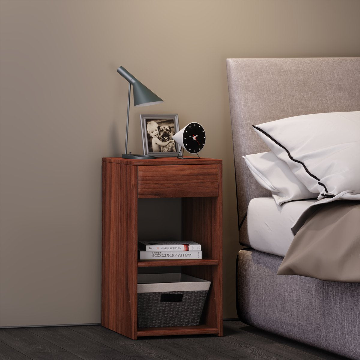 Comodino Cassetto Console Box Spring 35P x 35L x 65H cm