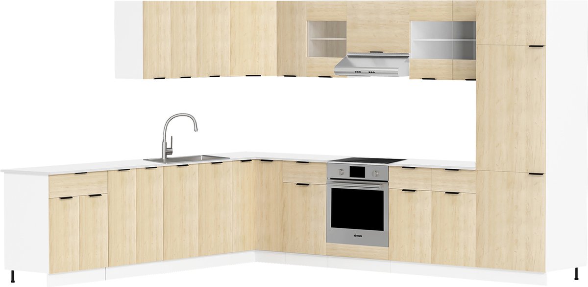 Mobile cucina larghezza 40 cm anta legno pensile