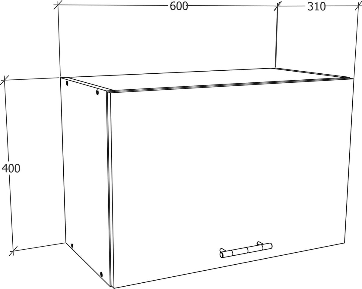 Mobili da cucina porta girevole Pensile Cucina H. 40 x L. 60 x P. 31 cm