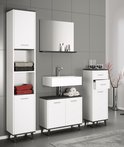 Mobile bagno in legno, mobiletto bagno alto, mobiletto bagno H. 181 x L. 32 x P. 28 cm