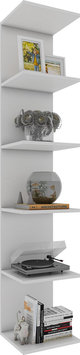 Scaffale in legno, libreria H. 180 x L. 35 x P. 30 cm