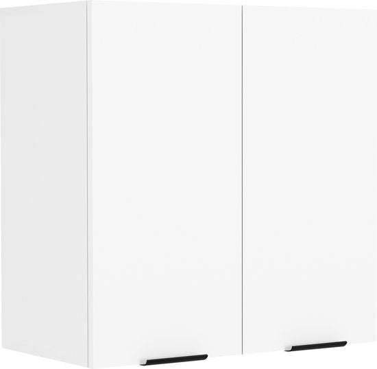 Mobiletto sospeso H. 60 x L. 60 x P. 31 con maniglia girevole Bianco