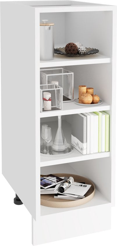 Mensola Mobile Base da Cucina h. 82 x b. 30 x d. 44 cm Bianco