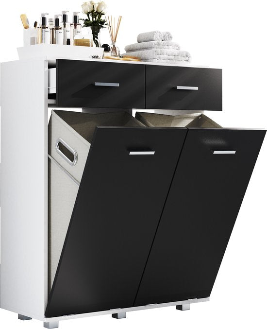 Mobile Biancheria Armadio per panni sporchi H. 97 x L. 79 x P. 35 cm