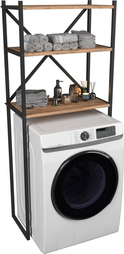 Mobile sovrastruttura LAVATRICE WC H. 160 x L. 66 x P. 34 cm SONOMA ANTRACITE