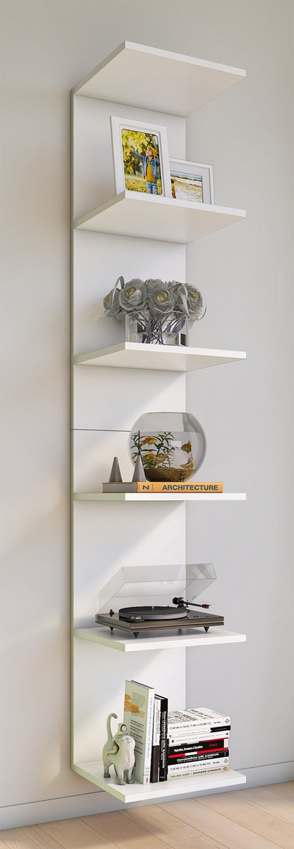 Scaffale in legno, libreria H. 180 x L. 35 x P. 30 cm