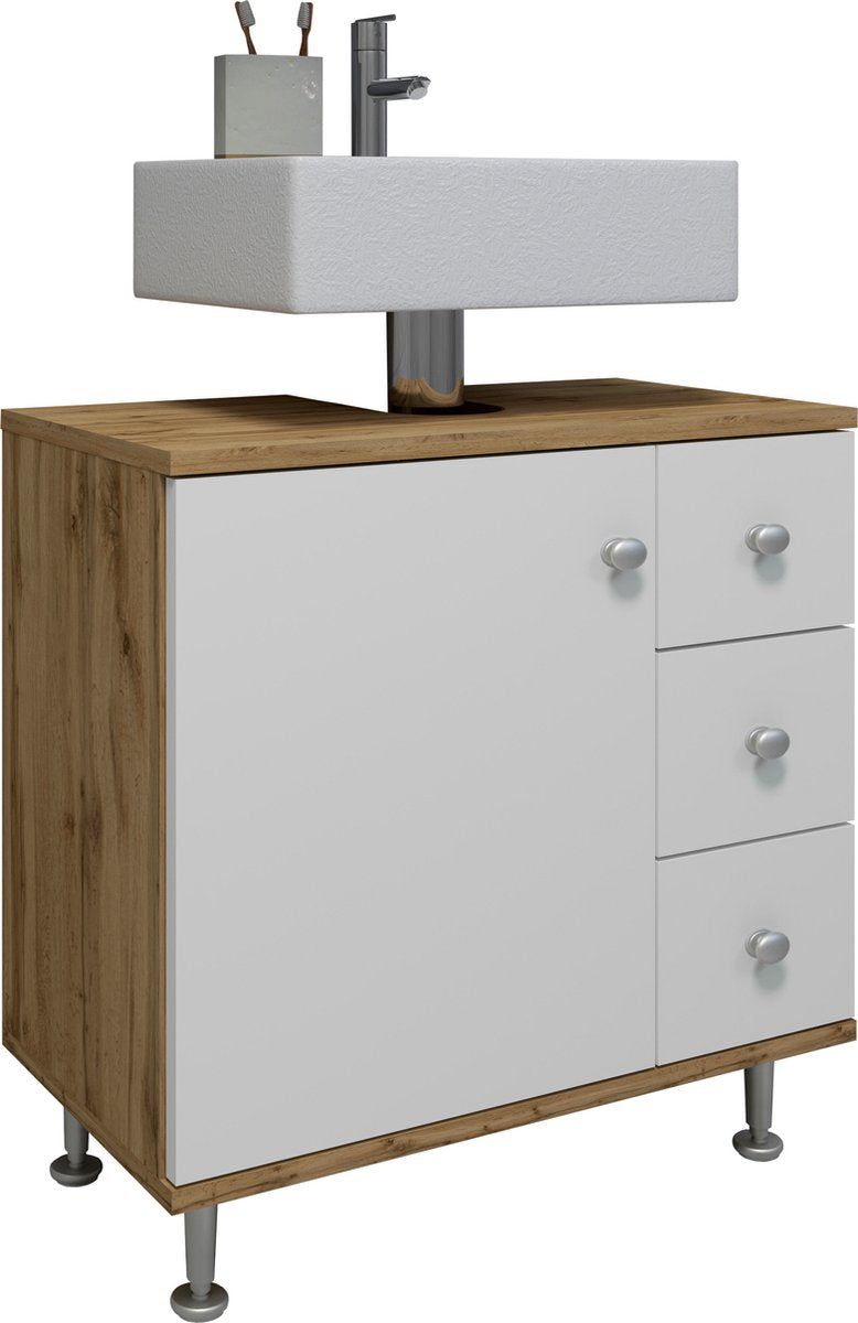 Mobile da bagno in legno sotto lavabo (lavabo non incluso)