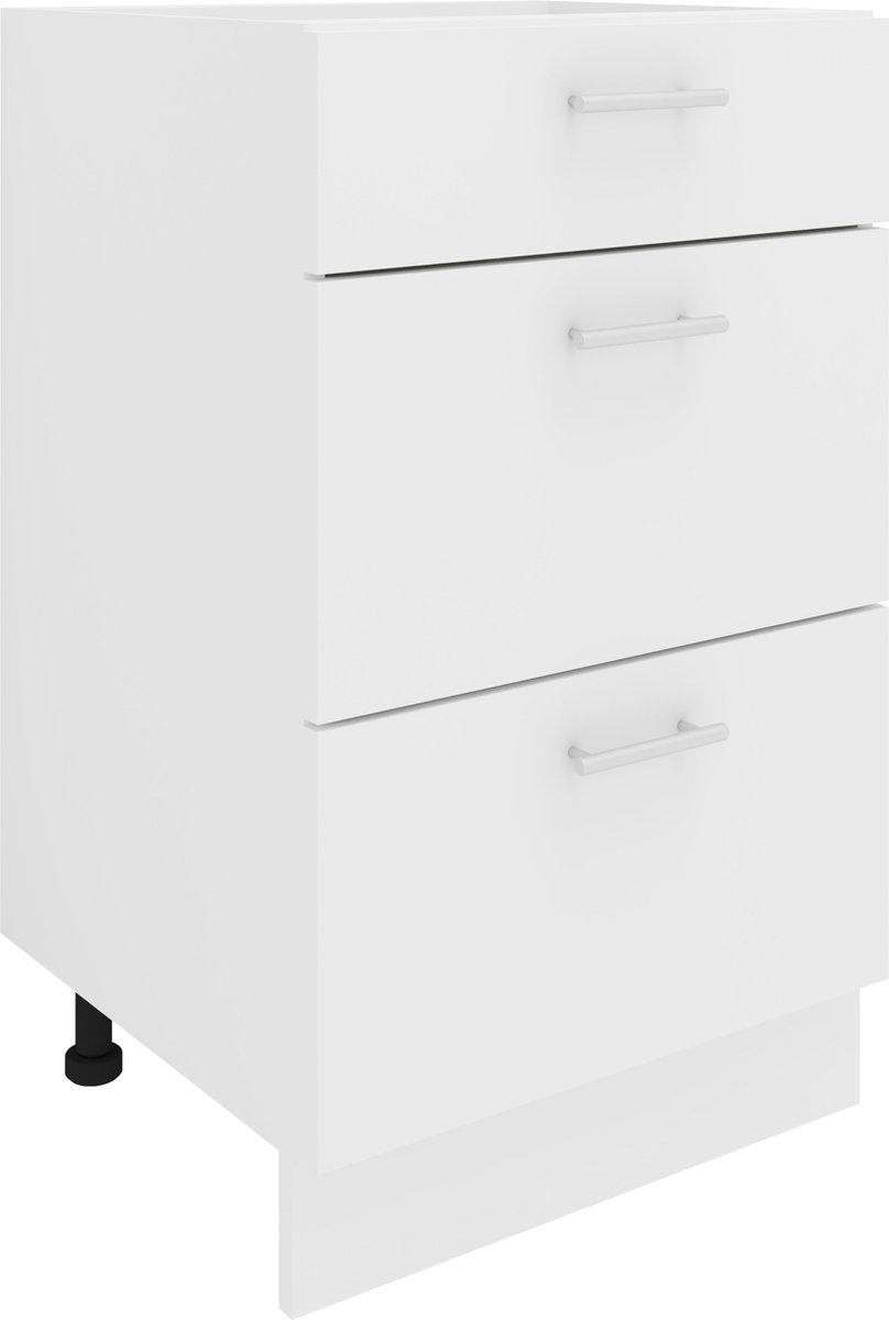 Mobile cucina L 50 cm base 3 cassetti