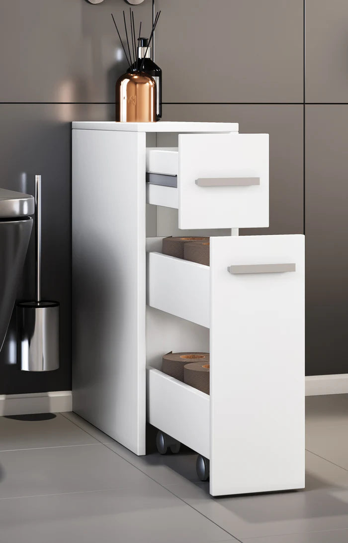 Mobile da bagno in legno, nicchia divisoria per bagno H. 61 x L. 20 x P. 45 cm