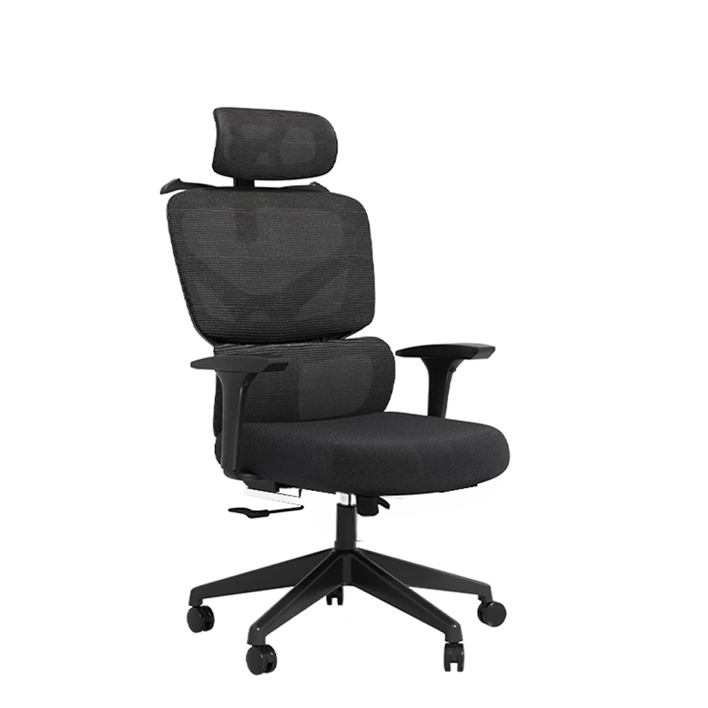 SEDIA PROFESSIONALE DA UFFICIO ERGONOMICA REGOLABILE E RETE TRASPIRANTE SENZA POGGIAPIEDI
