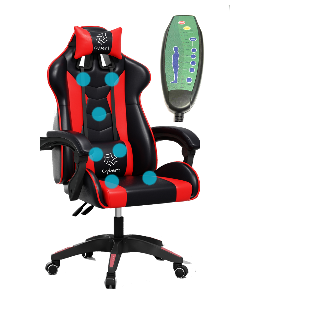 Sedia da Gaming / Ufficio RECLINABILE ERGONOMICA IN ECOPELLE CON TASTIERA E MOUSE A LED INCLUSO