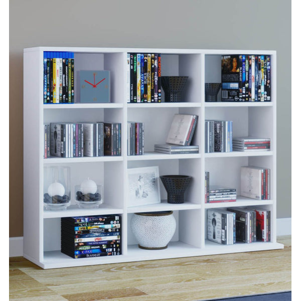 Mensola collezione, libreria, porta cd 12 ripiani A. 83 x L. 102 x P. 23 cm