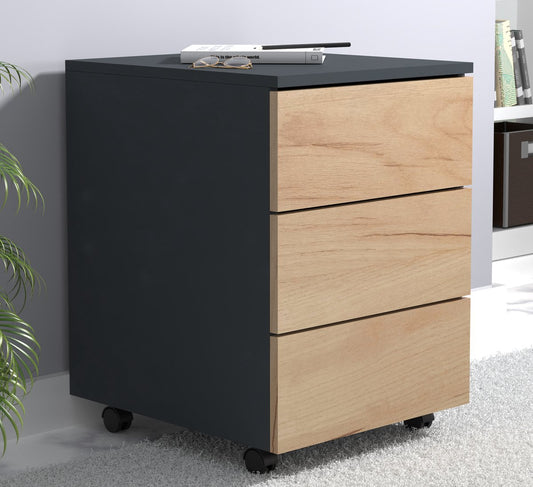 Contenitore, comodino per ufficio o stanza da letto H. 55 x L. 39 x P. 70cm