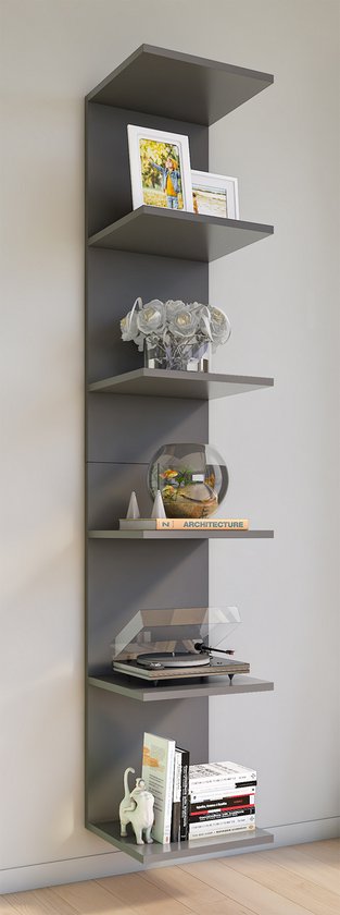 Scaffale  in legno, libreria H. 180 x L. 35 x P. 30 cm