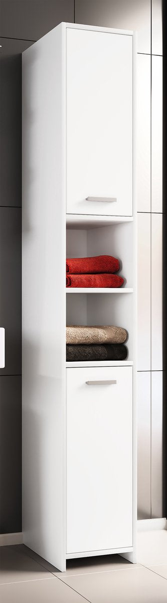 Mobile bagno in legno, mobiletto bagno alto H. 180 x L. 30 x P. 30 cm