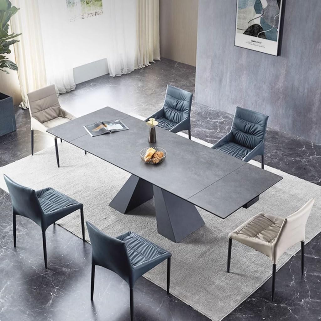 TAVOLO MODERNO CYBERT CALCATTA ALLUNGABILE  IN CERAMICA 160-240X90 CM