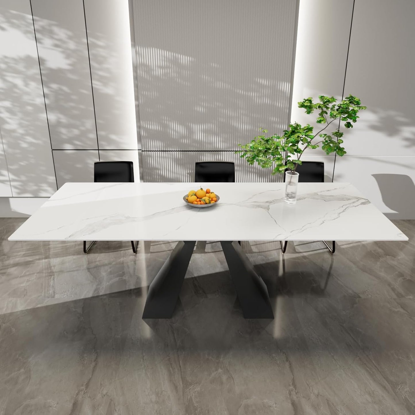TAVOLO MODERNO CYBERT CALCATTA ALLUNGABILE  IN CERAMICA 160-240X90 CM