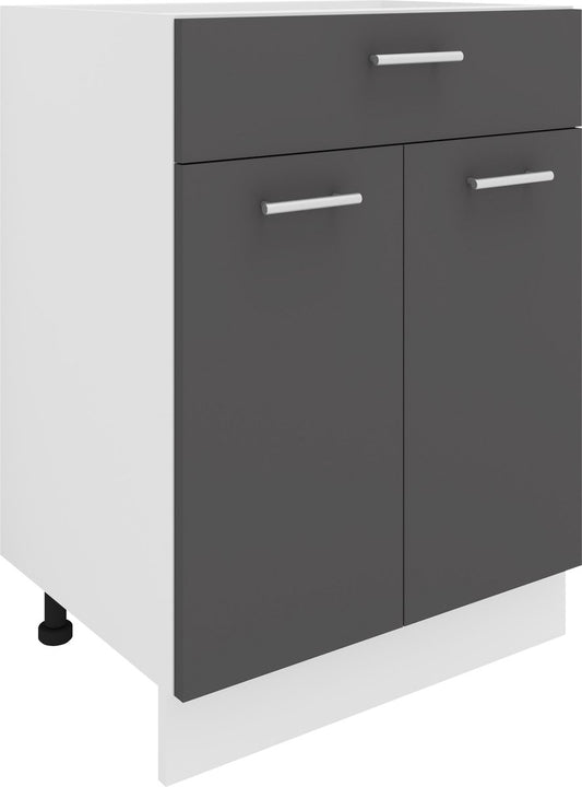 Mobile da cucina larghezza 60 cm con Cassettiera con 2 ante