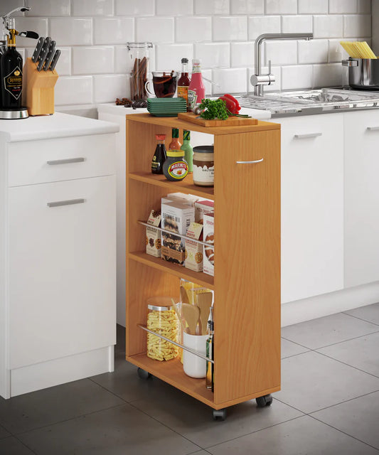 Carrello da cucina a nicchia