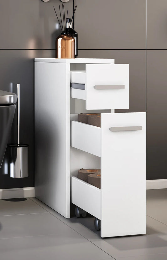 Mobile da bagno in legno, nicchia divisoria per bagno H. 61 x L. 20 x P. 45 cm