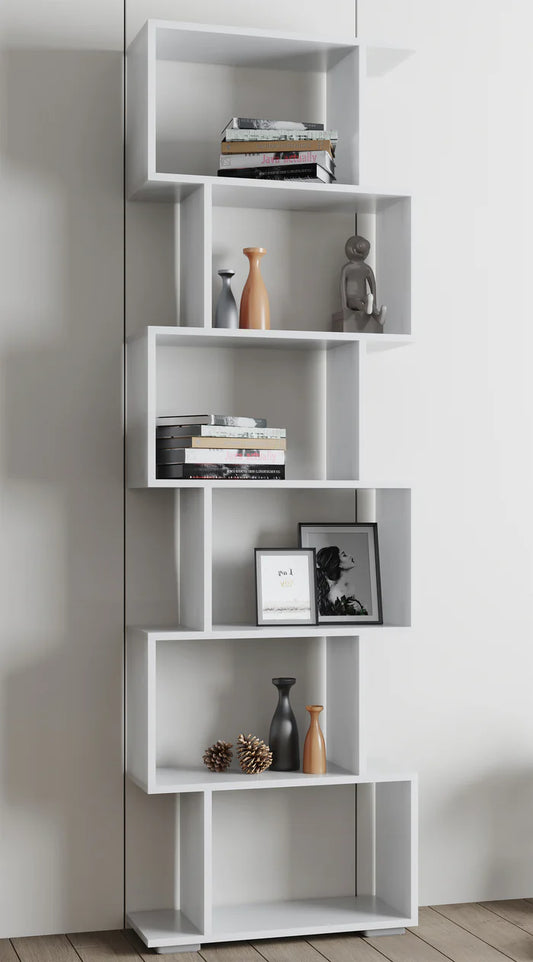 Libreria da parete Mensola divisoria in legno per libri decorativi