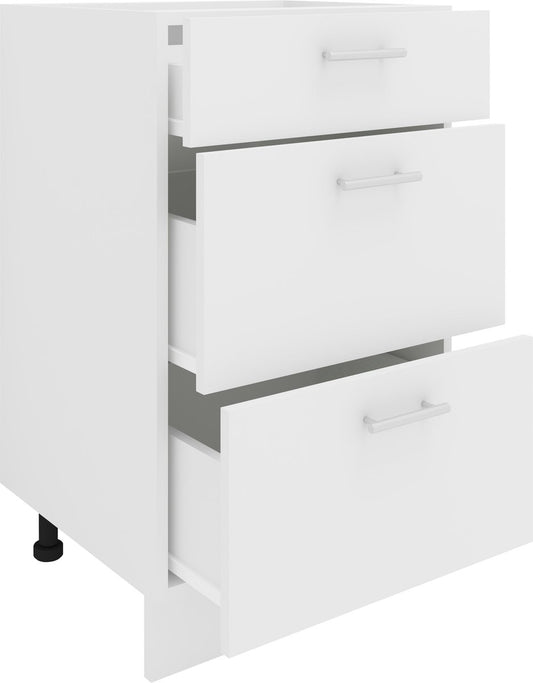 Mobile cucina L 50 cm base 3 cassetti
