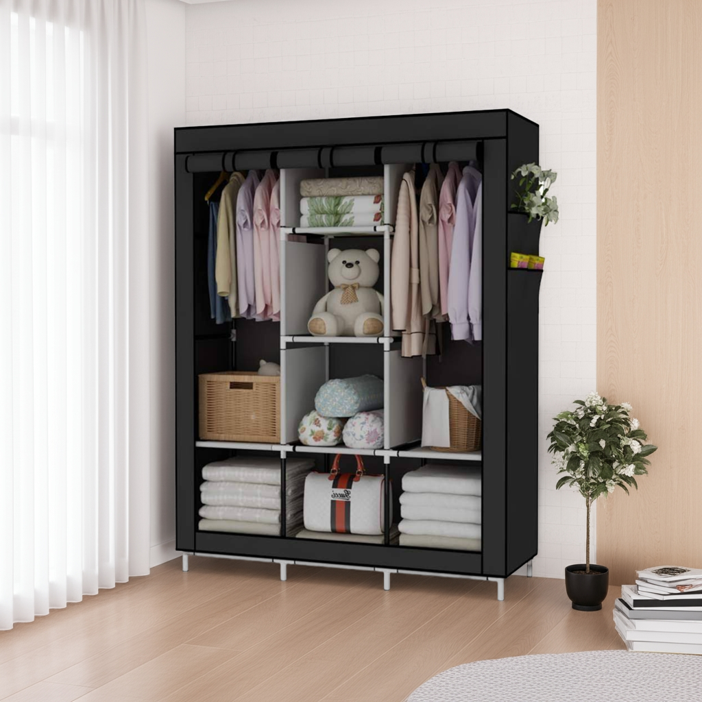 Armadio in tessuto salva spazio 170Hx45x150cm