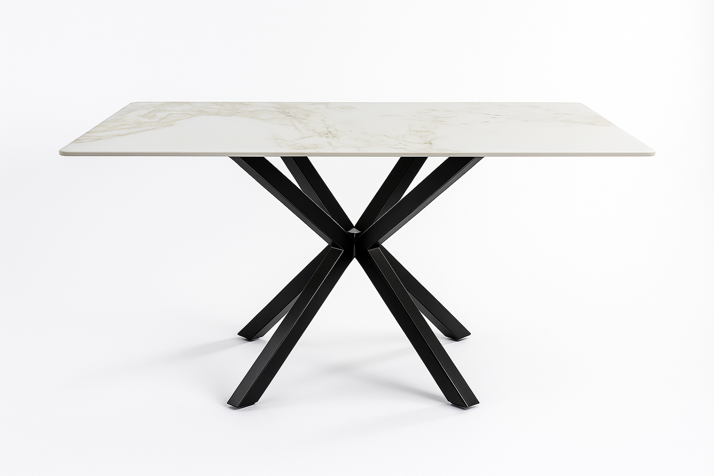 TAVOLO IN CERAMICA DA PRANZO CON SUPERFICIE LUCIDA 150x90cm