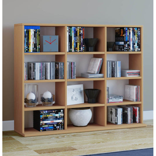 Mensola collezione, libreria, porta cd 12 ripiani A. 83 x L. 102 x P. 23 cm